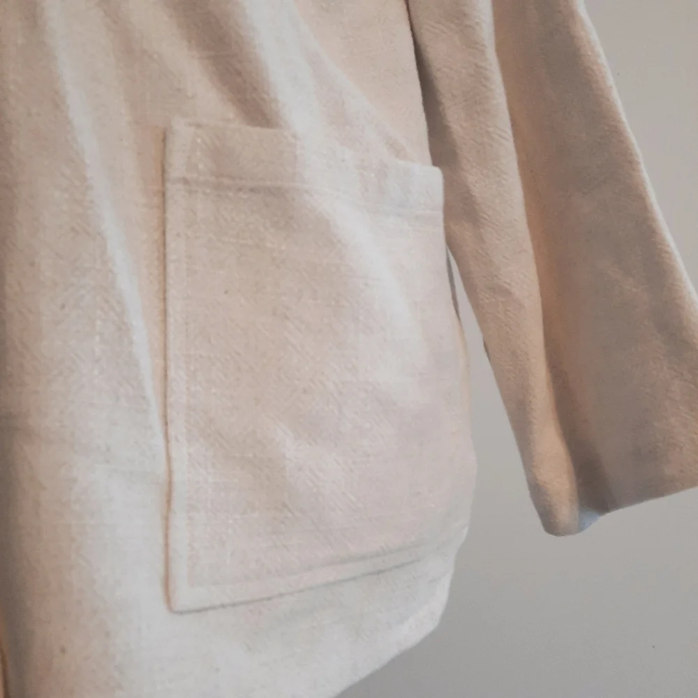 Soft Surroundings Beige Single Button Jacket Size XL